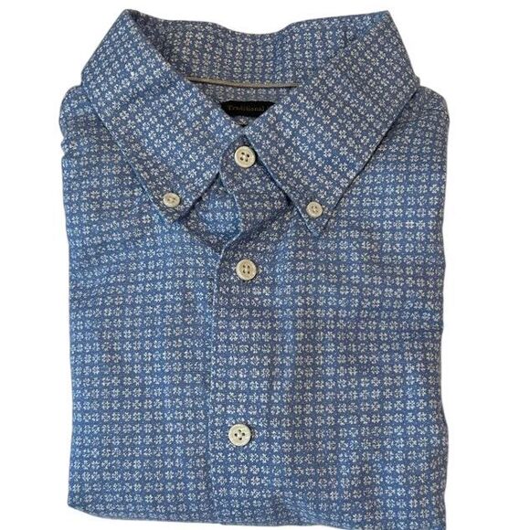 Jos. A. Bank Other - Jos. A. Bank Reserve Traditional Fit‎ Linen Blend Men's Long Sleeve Shirt Large